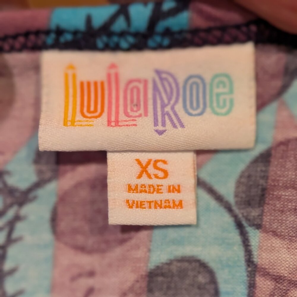 LuLaRoe Disney Jack Skeleton Irma Tunic, Size XS, New With Tags! - Picture 7 of 7